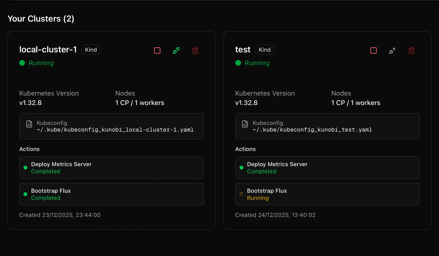 Create a Demo Cluster Instantly